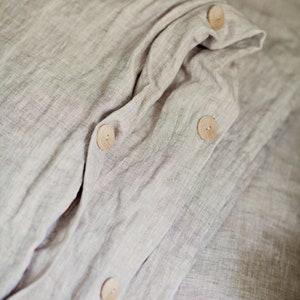 Linen duvet cover 155x220 cm. 100% softened linen. image 3