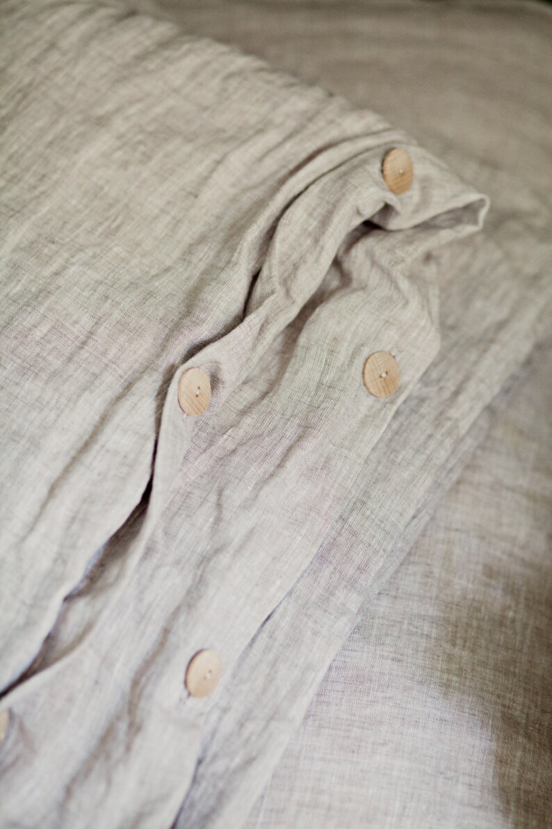 Linen duvet cover 155x220 cm. 100% softened linen. image 3