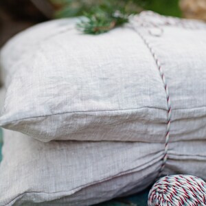 Softened linen pillow cover, 26x26 image 9