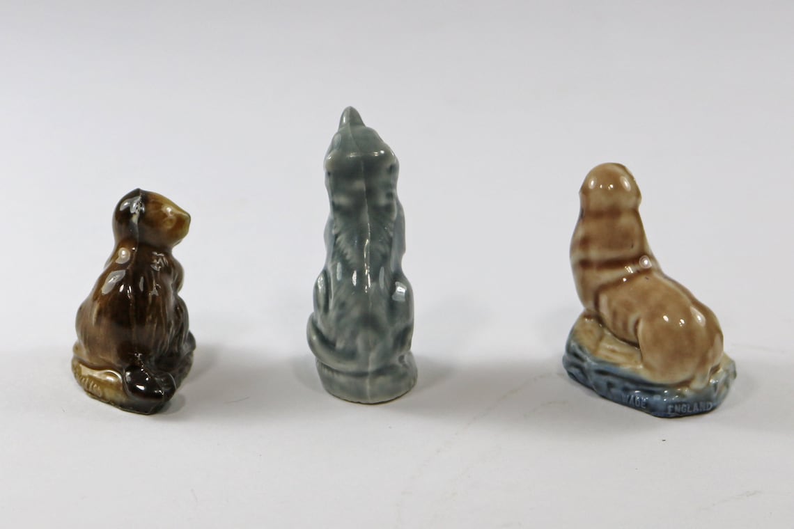 Wade England UK Miniature Vintage Animal Figurines Porcelain Etsy