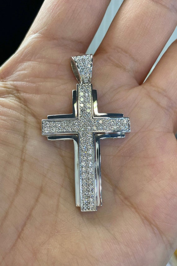 Sterling Silver Cross Pendant on Chain with Engraved Tag | Charming  Engraving