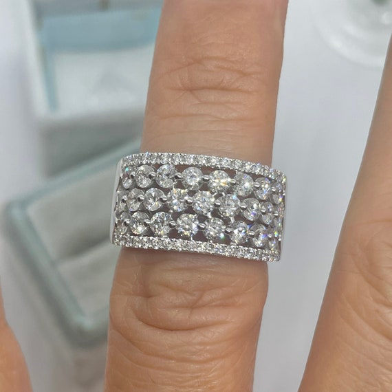 Wide band anniversary rings clearance