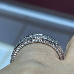 Men Diamond Ring, 14K White Gold Men Diamond Wedding Band, Man Wedding ...