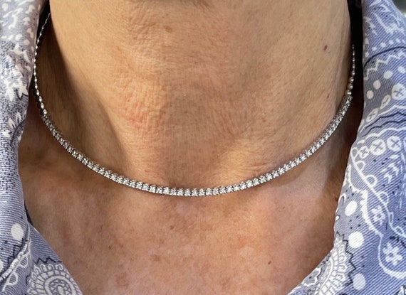 Silver Choker Necklace  Custom Necklaces – Cut + Clarity