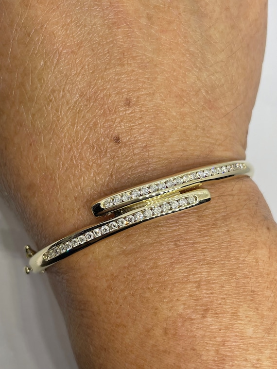 Channel set shop diamond bracelet
