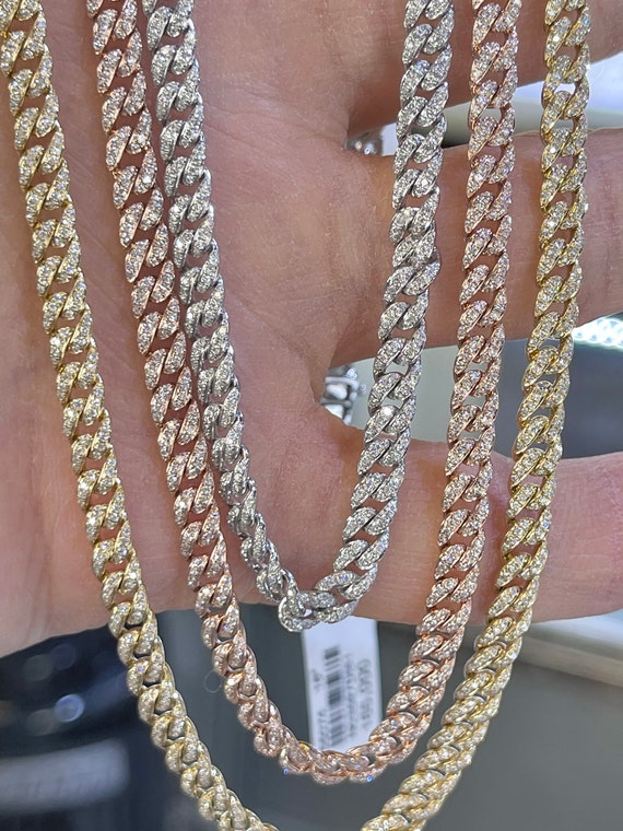 14k Yellow Solid Gold Miami Cuban Link Chain 5 mm – Avianne Jewelers