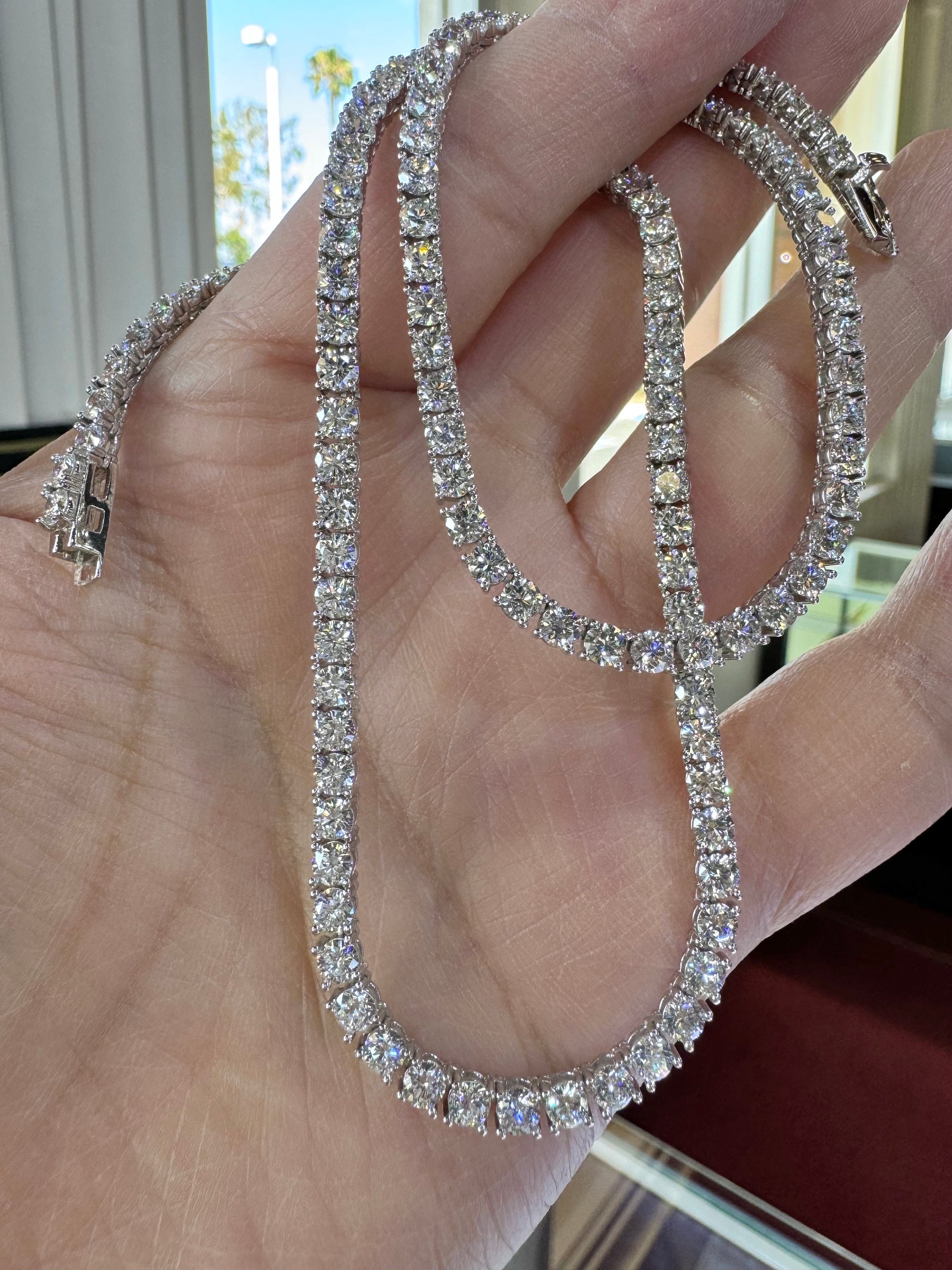 ダイヤモンド テニスネックレス、ラボで育成されたテニス ダイヤモンド テニスネックレス、ラボで育成されたテニス