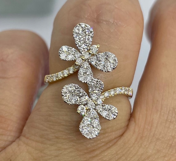 2.5CT Emerald Cut Hidden Halo Bespoke Butterfly Engagement Ring Set – Bocaj  Narima - Fine Jewelry