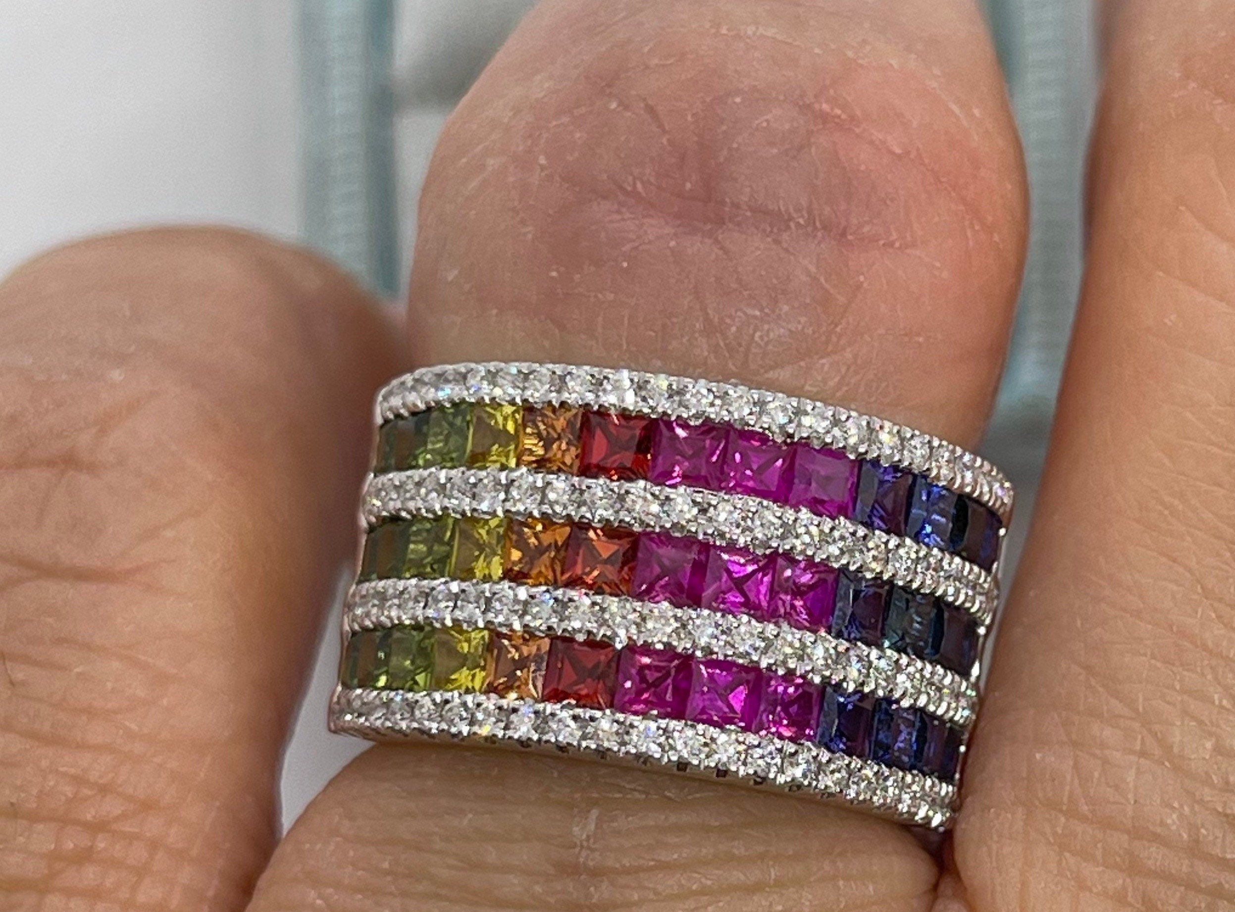 Swarovski & Edelstahl Ketting Sieraden Ringen Ringen met meerdere stenen Kristal en Parel Stapelringen 