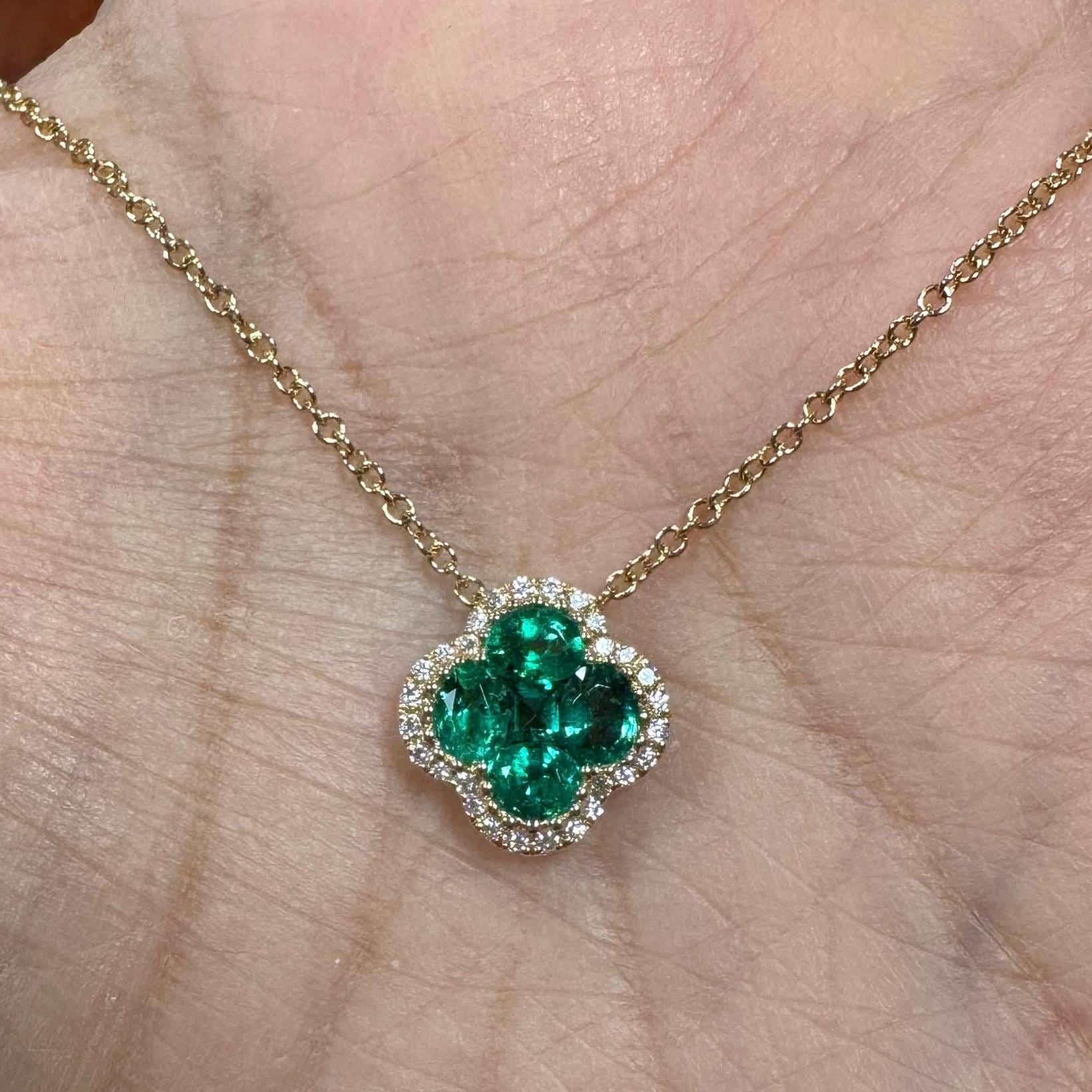 【花】タイピン３個　DIAMOND　Opal　Emerald　ケース付 Emerald and Diamond Necklace, Natural Emerald Flower Necklace