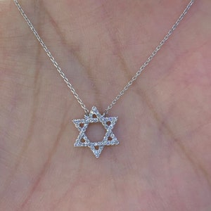 David Pendant 18K White Gold 