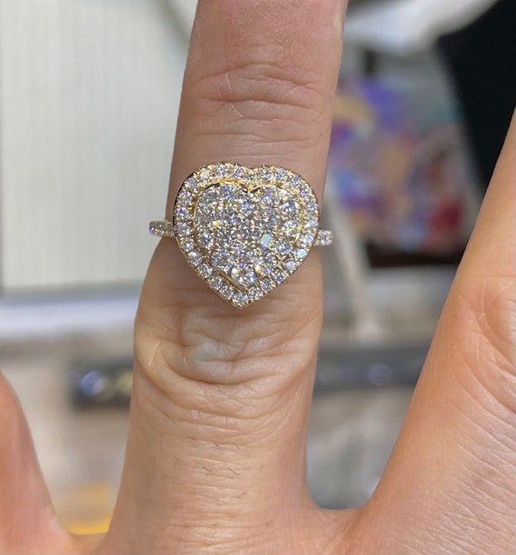 solid gold heart ring