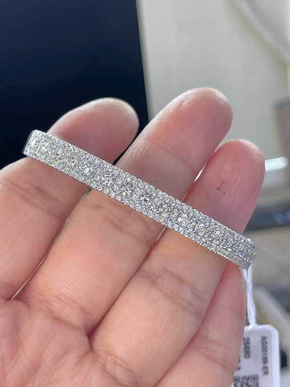 white gold bangle