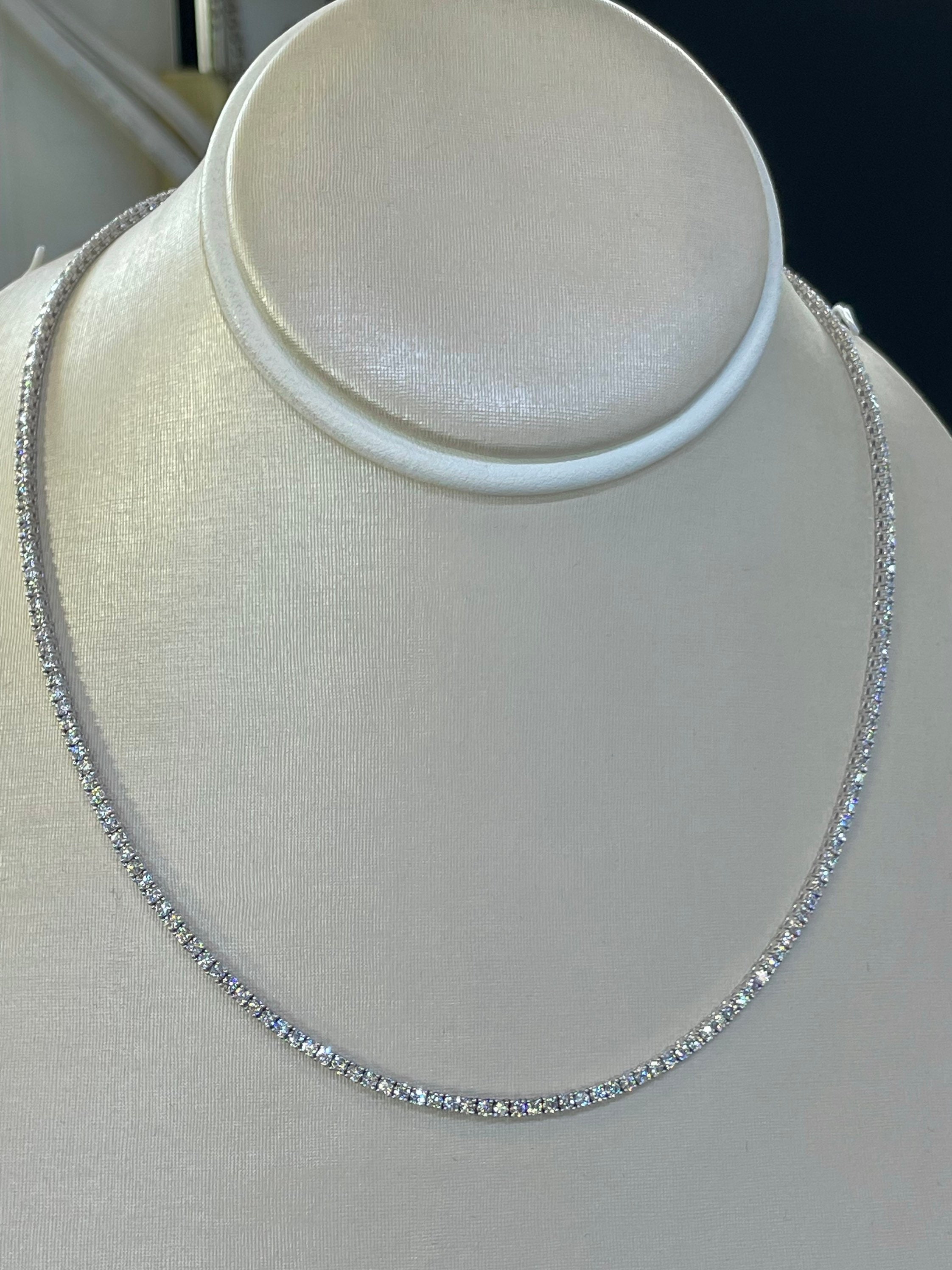 Buy diamond tennis necklace discount