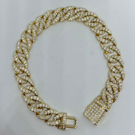 マイアミ キューバン ブレスレット、イエローゴールド マイアミ  