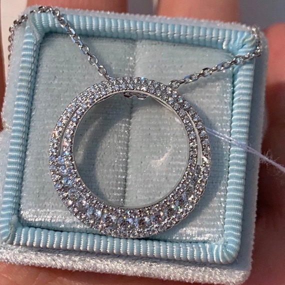 Circle of love diamond necklace best sale