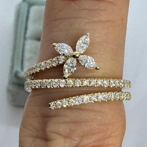 指輪・リング Numbering Coil Spiral Pave Ring #8407 4BFK814 Coil Spiral Ring With a Round Pavé Diamond