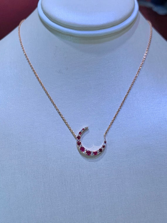 Ruby moon necklace deals