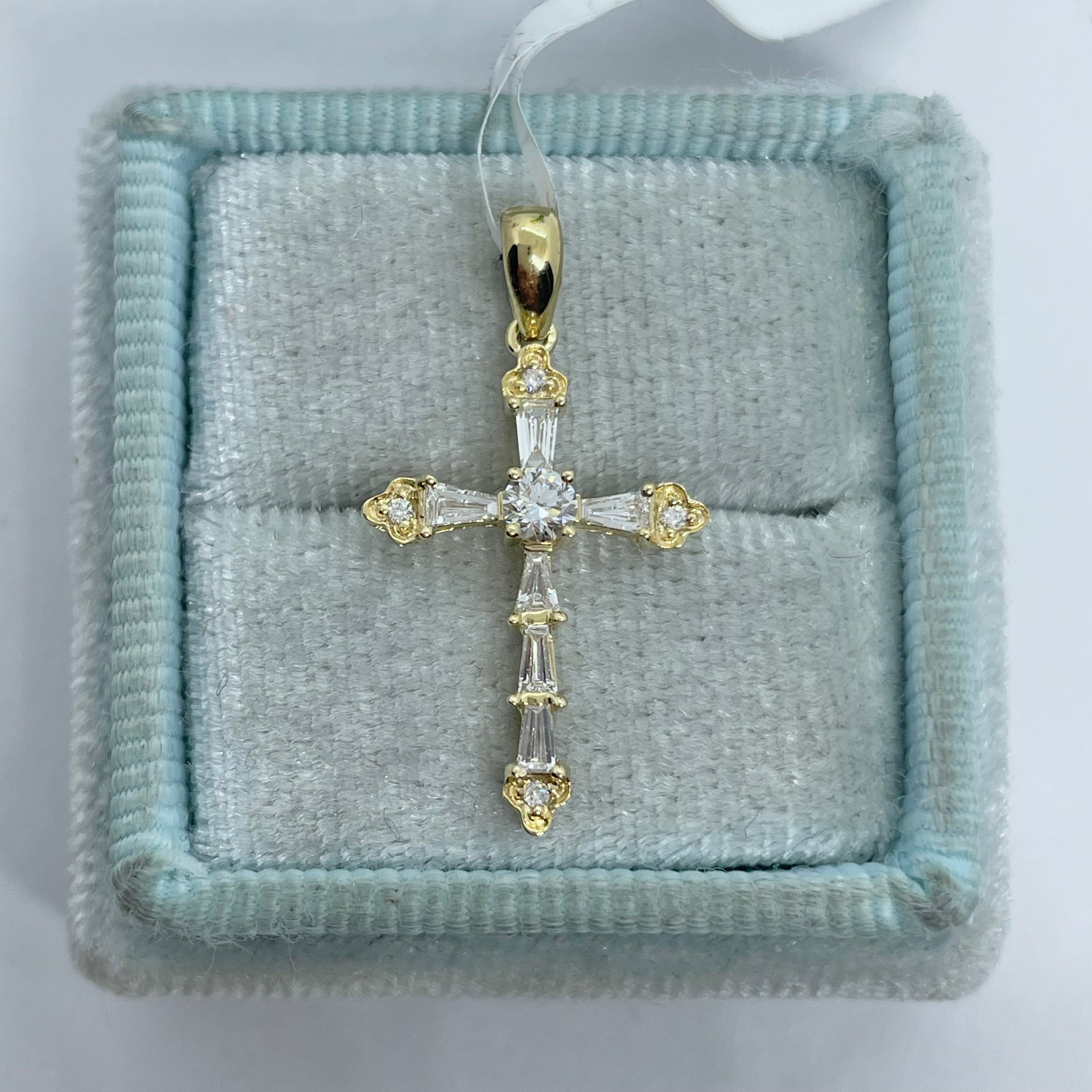 Mini Diamond Orthodox Cross Pendant – Justin's Jewelers