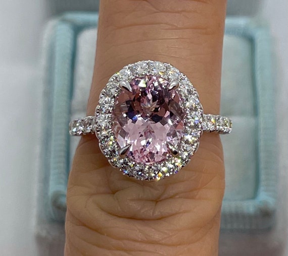 Etsy morganite sale engagement rings