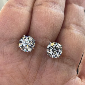 Lab Grown Diamond Studs, Diamond Stud Earrings for Women, Diamond Earrings Studs, Certified Diamond Studs 14K Gold