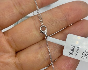 デイジーフラワーダイヤモンドブレスレット、14Kホワイトゴールド