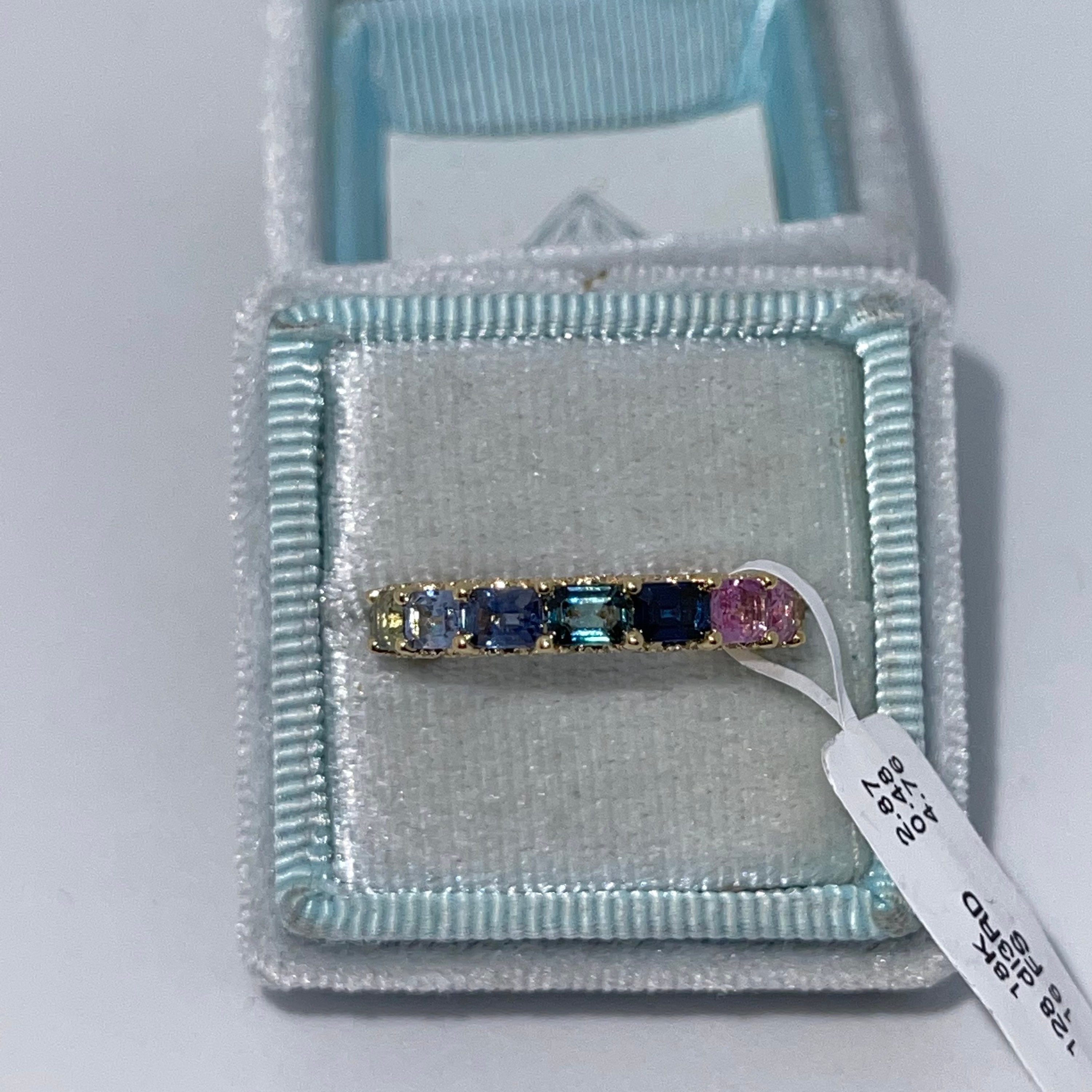 Rainbow shop sapphire ring
