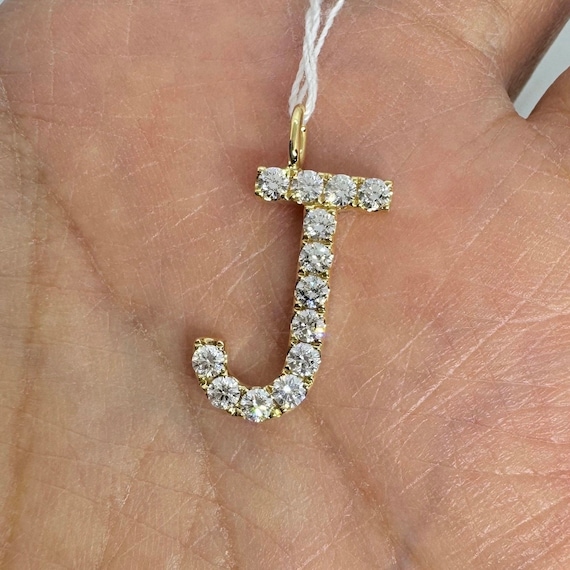 Gold j pendant best sale