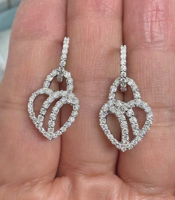David Yurman 13mm Cerise Diamond Stud Earrings Sterling - 925 Rnd 1.00ctw  Halo - Wilson Brothers Jewelry