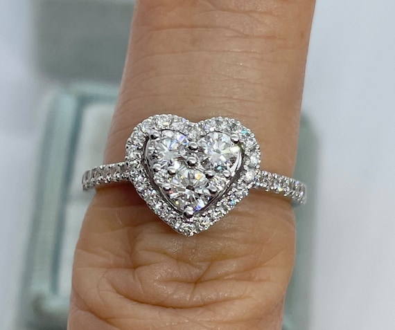 Eternal Love Heart-Shaped 14kt Diamond Ring | Tallajewellers