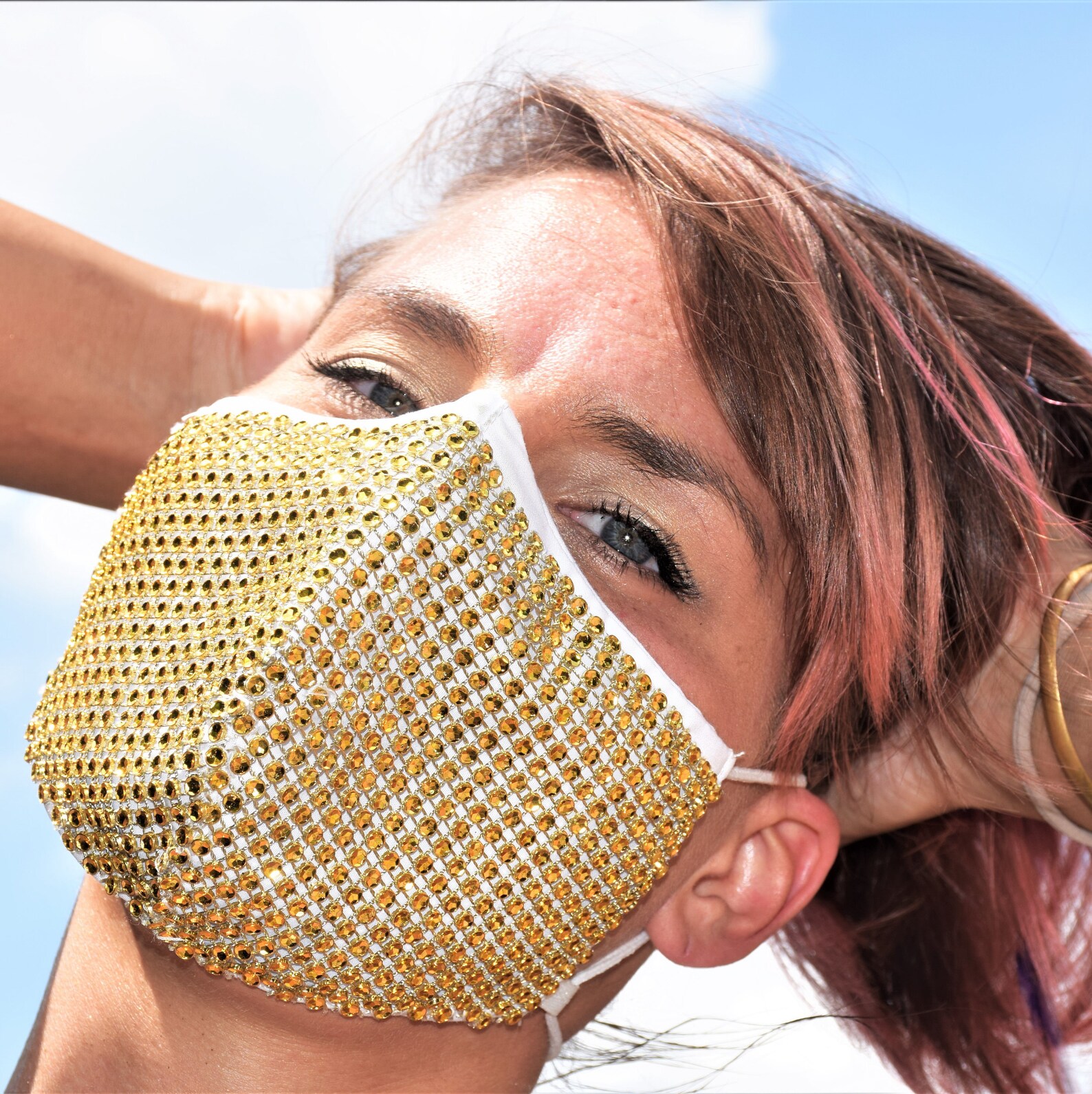 Sparkle Bling Fashion Mask Rhinestone Mask Washable Mask Etsy