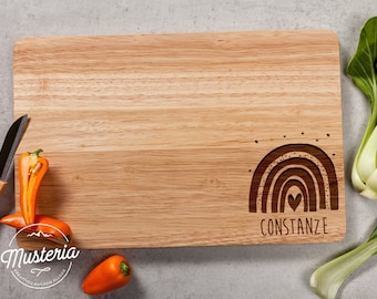 Rubber tree board (gr.) / cutting board with individual engraving