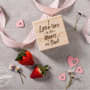 Festa della mamma/San Valentino/scatola per anelli/portagioie con incisione
