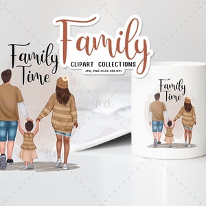 Family clipart, Family illustrations PNG