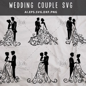 Wedding Couple Svg, woman in dress svg, wedding dress