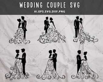 Wedding Couple Svg, woman in dress svg, wedding dress