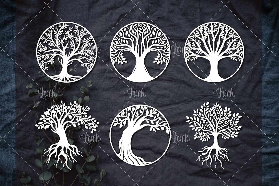 Arbre de vie Svg, Chêne svg, Arbre généalogique Svg - Etsy France