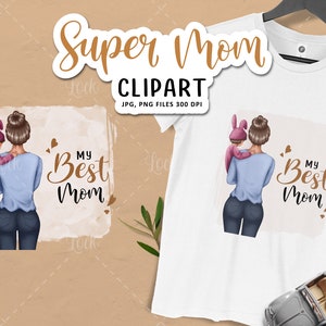 Mother And Children Clipart , Mother illustration PNG