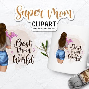 Mother And Children Clipart , Mother illustration PNG