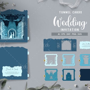 Tunnel cartes invitation de mariage à Barcelone