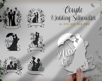 Matrimonio coppia Svg, coppia sposata svg, coppia di nozze