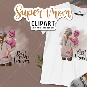 Mother And Children Clipart , Mother illustration PNG