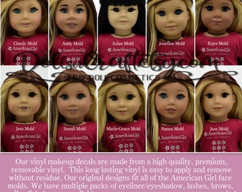 BROWS Fits American Girl 18 Inch Doll Removable Makeup Accessories