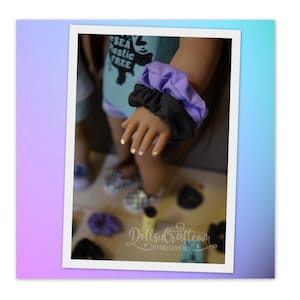 18 inch Doll Scrunchies VSCO Girl Totally 80's Modern Accessories dolls fit American girl Our Generation My Life Trendy Vintage Clothes
