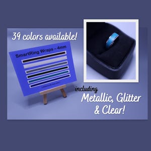 SmartRing Wraps 4mm skin cover fits Smart Rings like Ringconn Oura UltraHuman Galaxy Amazfit QALO Luna protector alternative silicone case