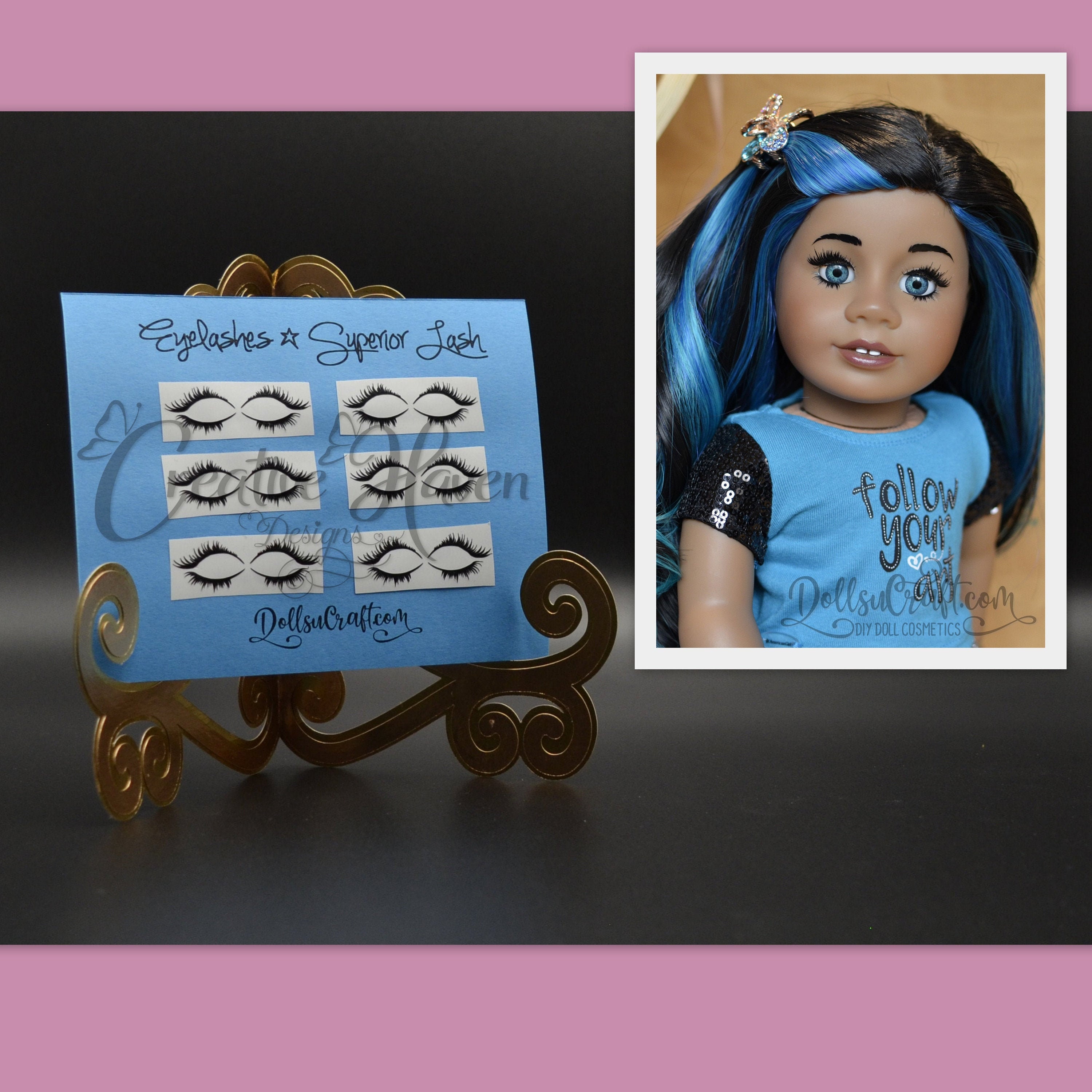 Toy Decor Dolly Accessories Fake Lashes Doll False Eyelashes Eye Lash