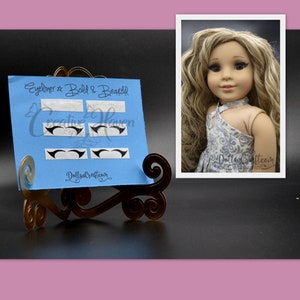 American Girl Removable BOLD Eyeliner Accessories Doll Makeup Sugar Plum Fairy Winter Princess Vinyl Decals Glitter Transparent Dolls DIY
