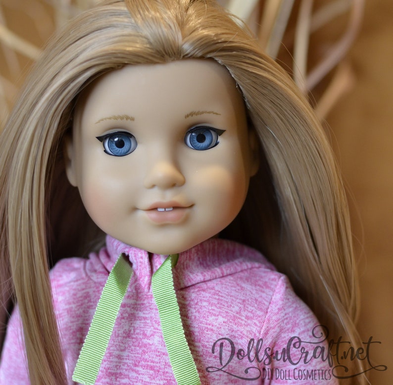 American Girl Doll Makeup Removable Vinyl Makeup Decals Buy Etsy