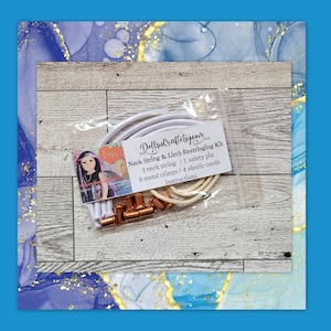 NECK String & LIMB Restringing Kit repair dolls like American Girl Instructions Custom Replacement Parts Fix 18 inch Elastic Bungee cord