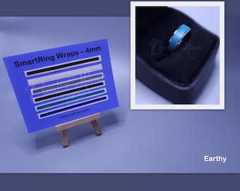 SmartRing Wraps 4mm skin cover fits Smart Rings like Ringconn Oura UltraHuman Galaxy Amazfit QALO Luna protector alternative silicone case
